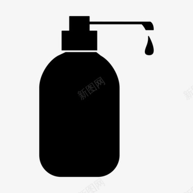 液体肥皂清洁剂洗手液图标图标