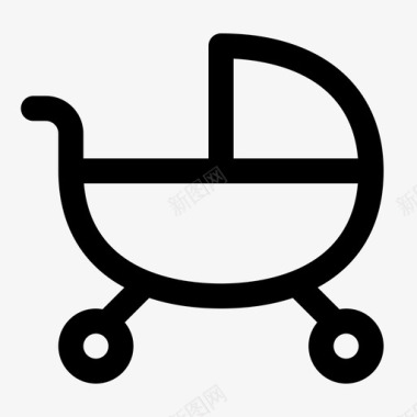 婴儿推车儿童婴儿图标图标