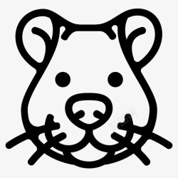 跳鼠沙鼠脸沙漠老鼠仓鼠图标高清图片