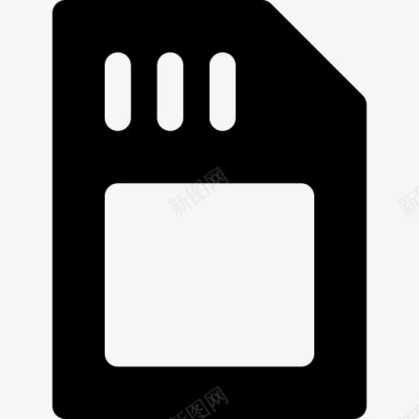 存储卡微芯片多媒体图标图标