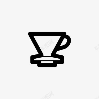 倾倒咖啡滴水图标图标