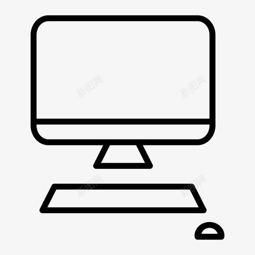 计算机cpu桌面图标svg_新图网 https://ixintu.com cpu pc 显示器 桌面 计算机 设备