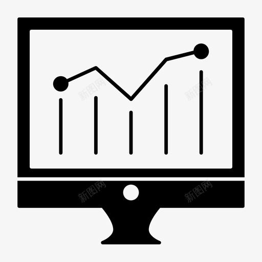 分析s业务计算机图标svg_新图网 https://ixintu.com 业务 业务和办公字形 分析s 图形 屏幕 监视器 计算机