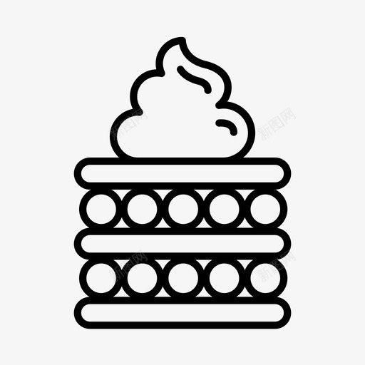 糕点面包房甜点图标svg_新图网 https://ixintu.com 法式 甜点 糕点 面包房 食品