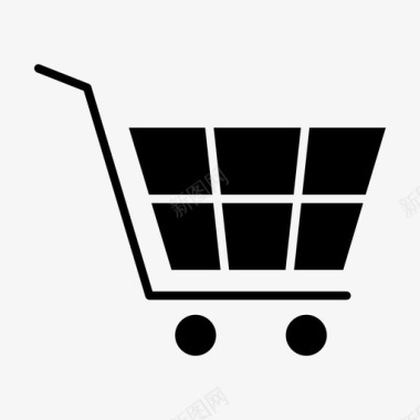购物车商业网上商店图标图标