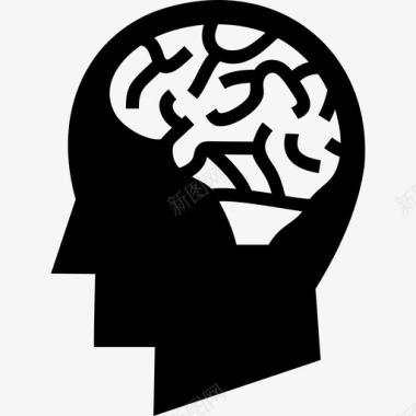 脑脑解剖学人脑图标图标