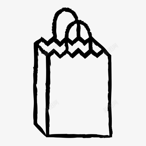 购物袋购买纸袋图标svg_新图网 https://ixintu.com 商店 商店粗体画 纸袋 购买 购物袋
