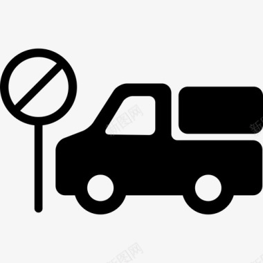 汽车卡车停车图标图标