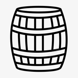 酿造葡萄酒的桶木桶啤酒桶葡萄酒图标高清图片