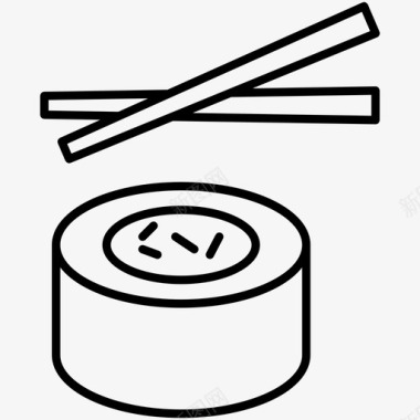 日本料理寿司图标图标