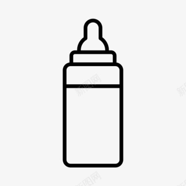 婴儿奶瓶饮料牛奶图标图标