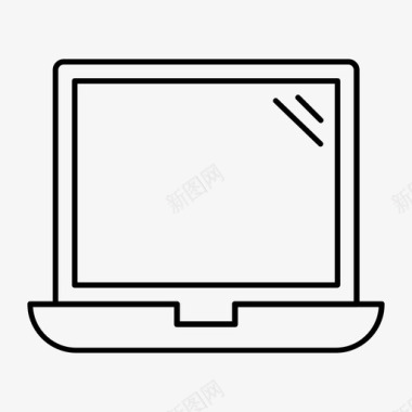 笔记本电脑商务设备图标图标