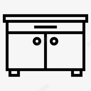 餐具柜橱柜家具图标图标