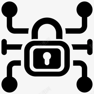 vpn安全加密锁图标图标