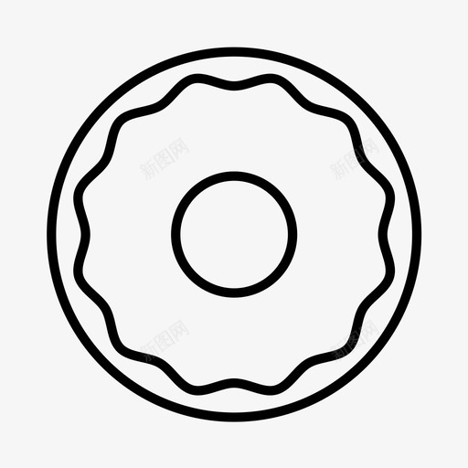 百吉饼面包房甜点图标svg_新图网 https://ixintu.com 甜点 甜甜圈 百吉饼 糕点 面包房 食物
