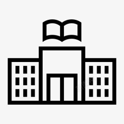 LOFT楼书图书馆书楼图标高清图片