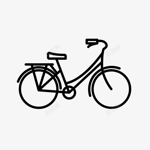 女自行车自行车生态图标svg_新图网 https://ixintu.com 女自行车 生态 生态收集01 自然 自行车