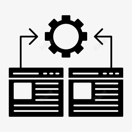 设置浏览器互联网图标svg_新图网 https://ixintu.com 互联网 技术 浏览器 窗口 网页搜索引擎优化字形图标 设置