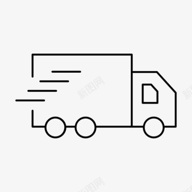 送货车货车运输图标图标