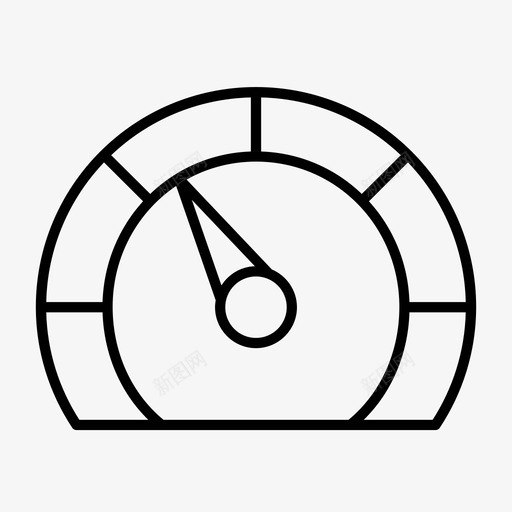 低性能仪表板圆形图标svg_新图网 https://ixintu.com 仪表板 低性能 圆形 车速表