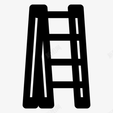 楼梯攀爬施工图标图标