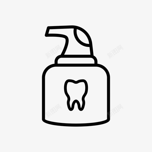 胶牙牙牙医图标svg_新图网 https://ixintu.com 治疗 牙 牙医 胶牙