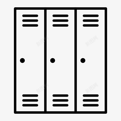 储物柜健身健身房储物柜图标svg_新图网 https://ixintu.com 健身 健身房储物柜 储物柜 学校储物柜 更衣室 运动室