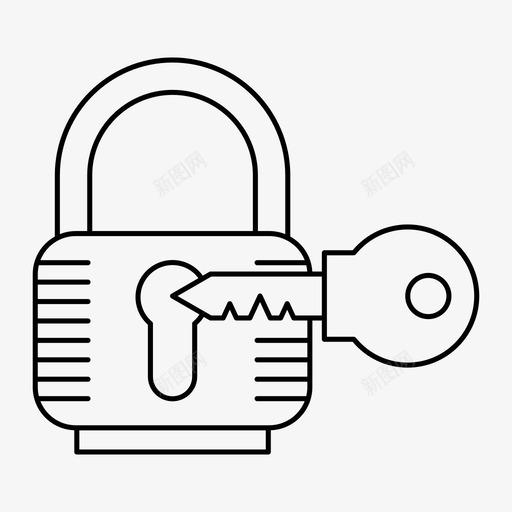 打开挂锁钥匙保护图标svg_新图网 https://ixintu.com 保护 安全 密码和安全 打开挂锁 钥匙