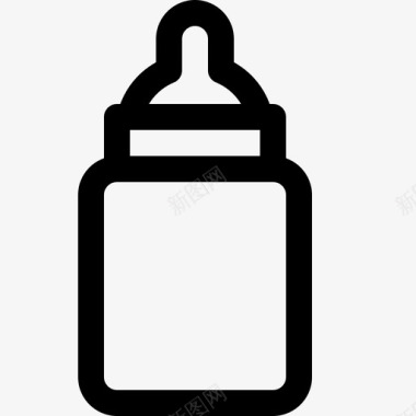婴儿奶瓶饮料喂养图标图标