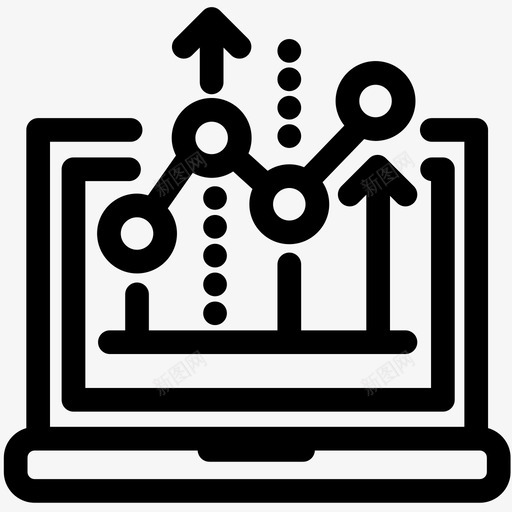 分析图表笔记本电脑图标svg_新图网 https://ixintu.com 分析 发展纲要 图表 监控 笔记本电脑 统计