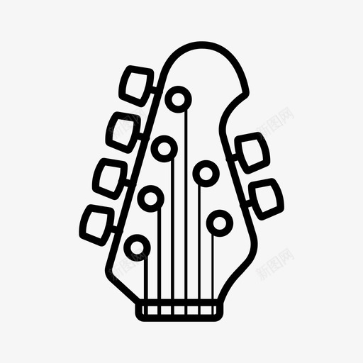 音乐人剪影吉他吉他头座图标svg_新图网 https://ixintu.com 吉他 吉他头座 吉他头座收藏 音乐人 音乐人剪影