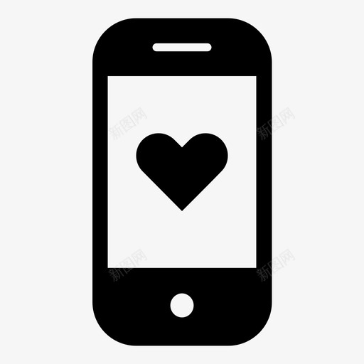 智能手机的爱心智能手机就是手机图标svg_新图网 https://ixintu.com 心 智能手机就是手机 智能手机的爱