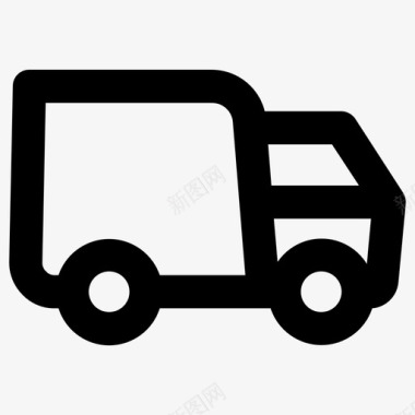 卡车货物车辆图标图标
