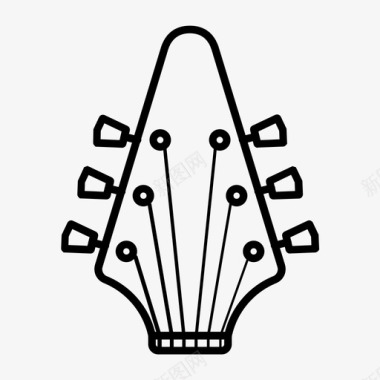 吉布森飞v吉他吉他主轴箱图标图标