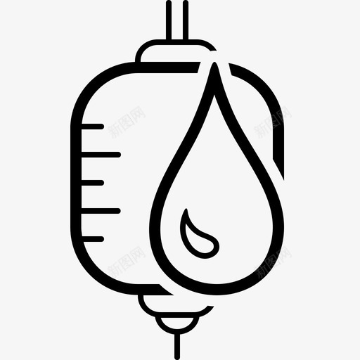 血液袋子银行图标svg_新图网 https://ixintu.com 捐献 救命 血液 袋子 银行