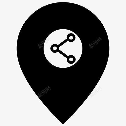 共享位置地图pin图标svg_新图网 https://ixintu.com 共享位置 地图pin
