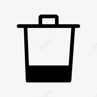 垃圾桶垃圾箱箱子图标图标