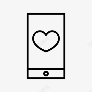 爱情短信电话浪漫图标图标