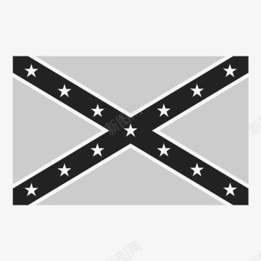 南部美国国旗图标图标