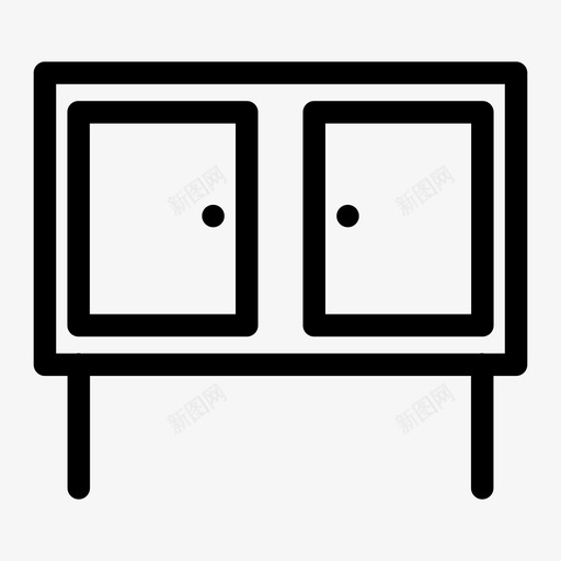 橱柜壁橱集装箱图标svg_新图网 https://ixintu.com 储物柜 壁橱 家具 抽屉 橱柜 集装箱