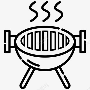 烤架烤肉架烹饪图标图标