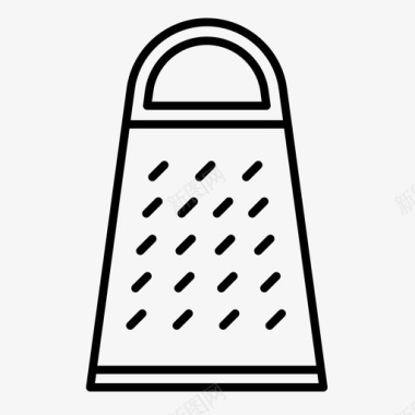 磨碎机奶酪磨碎机烹饪图标图标