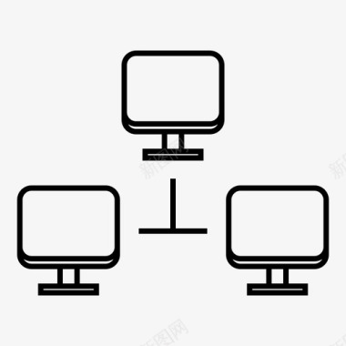 连接通信计算机图标图标