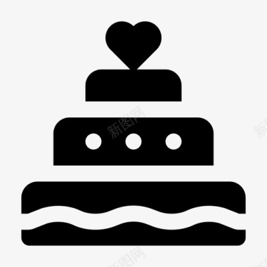 蛋糕仪式订婚图标图标