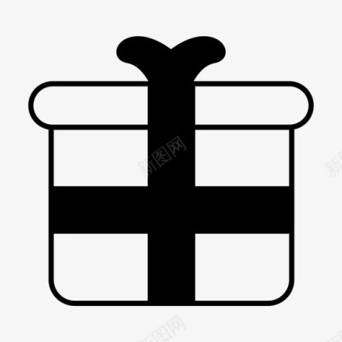 礼物礼品盒购物图标图标