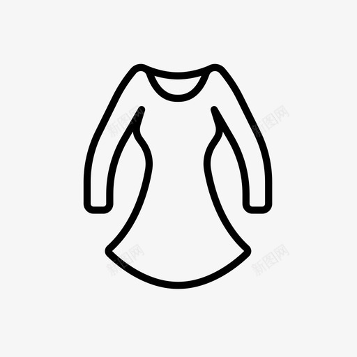 连衣裙上衣布套1图标svg_新图网 https://ixintu.com 上衣 布套1 连衣裙
