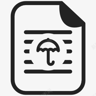 文件安全受保护文件保护伞图标图标