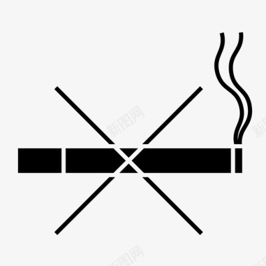 禁止吸烟吸烟办公室图标图标