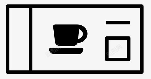 咖啡票早餐入场图标图标