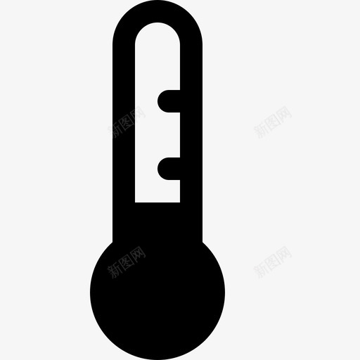 温度计度数量度图标svg_新图网 https://ixintu.com 刻度 天气固态图标 度数 温度 温度计 量度